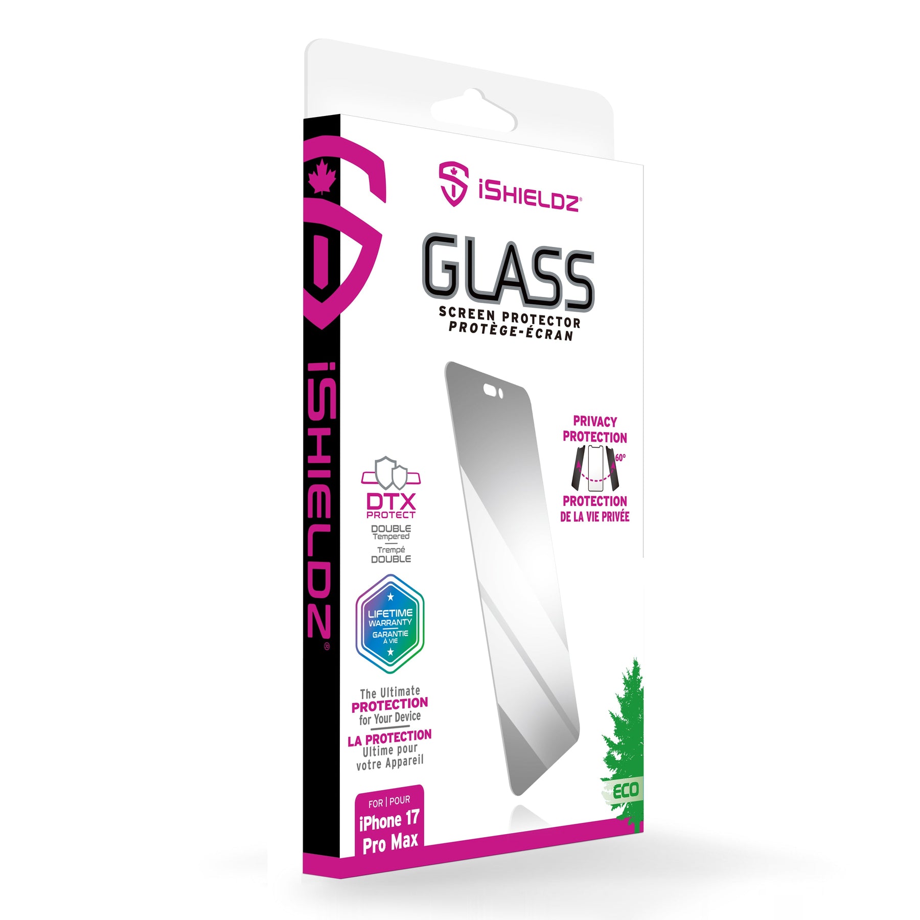 Privacy DTX Glass Screen Protector for Apple iPhone